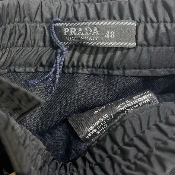 Prada 100% Wool Black Jogger Trouser Pants Sz M (EU 48) - Picture 6 of 13